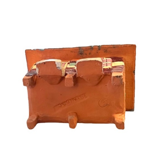 Miniature Ceramic House Sculpture – “Hot Roti” Caribbean Shack – Handmade Art - Picture 9 of 10